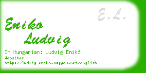 eniko ludvig business card