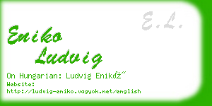 eniko ludvig business card